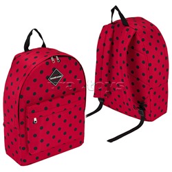 Рюкзак "EasyLine" 17L Dots in Red 1 отделение + 1 наружный карман   вес 411 гр