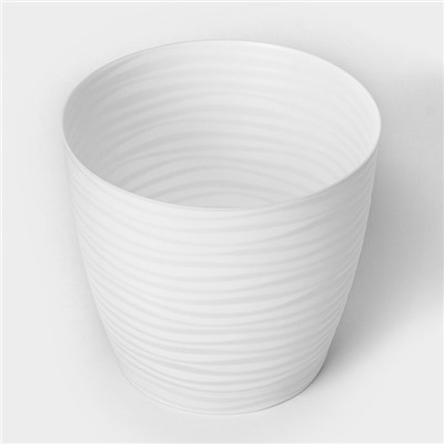Горшок для цветов с поддоном «Дюна», 5.5 л, пластиковый, белый