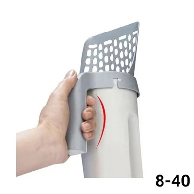 Совок для кошачьего туалета с контейнером и лопаткой #22975096