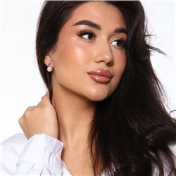 Серьги коллекция "Дубай" покрытие посеребрение, с иск. жемчугом, 37809, арт.947.291