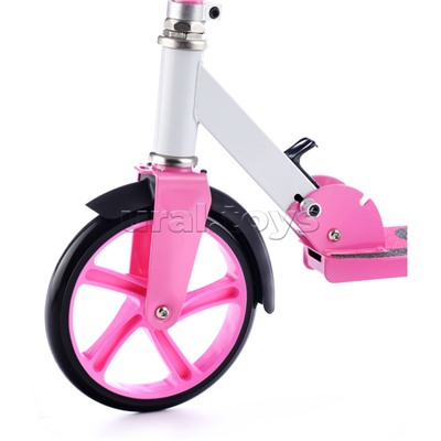 Самокат 2-х кол., розовый, PU/ 200 мм, ABEC 7, в коробке
