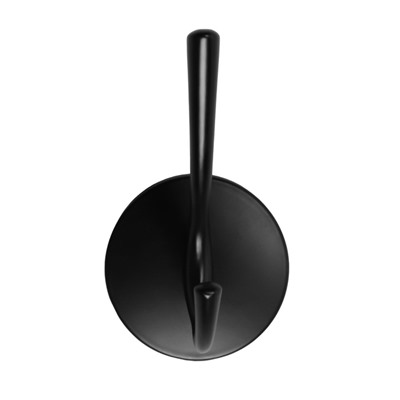 Крючок мебельный CAPPIO STRONG, двухрожковый, цвет черный