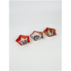 Соусник стеклянный «С Новым годом», набор 3 шт.