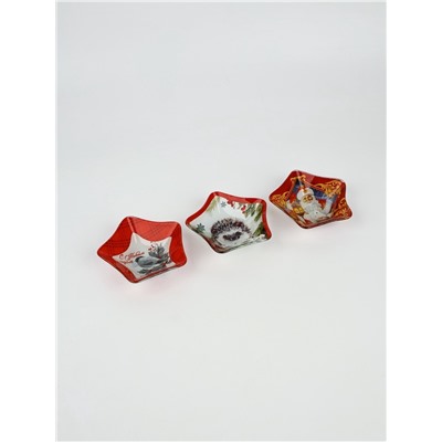 Соусник стеклянный «С Новым годом», набор 3 шт.