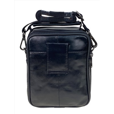 Мужская сумка  из натуральной кожи цвет черный
