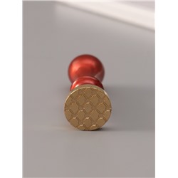 Печать для сургуча с пластиковой ручкой «Сетка с бантиками», 6.3×2.5×2.5 см