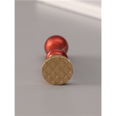 Печать для сургуча с пластиковой ручкой «Сетка с бантиками», 6.3×2.5×2.5 см