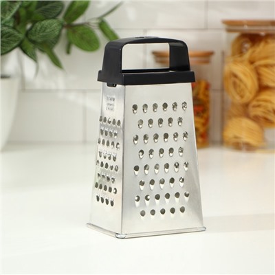 Тёрка КВАРЦ «Универсал», 4 грани, 11×8.5×22 см, металл, МИКС