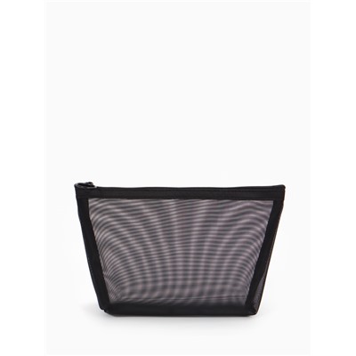 Косметичка Classic, сетка, на молнии, чёрная