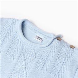 Комбинезон вязаный детский MINAKU, рост 74-80, голубой