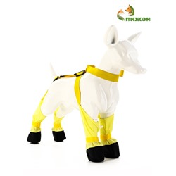 Ботинки - чулки для собак, размер XL, длина лап 46-62, ДС 26-32, ОШ 26-64 см, жёлтые