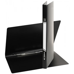 Папка скоросшиватель пластиковая непрозрачная черная 0,55мм 4055 inФОРМАТ