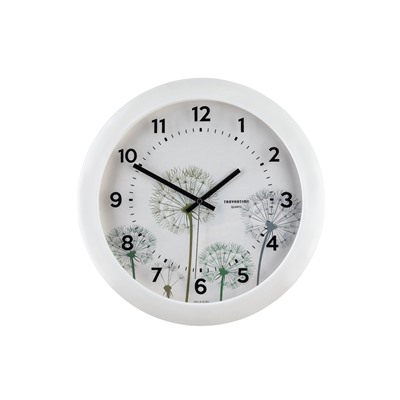 Часы настенные интерьерные «Одуванчик», d=29 см, бесшумные, белые