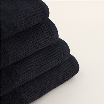 Полотенце махровое SL HOME: Waffle «Дарк Маре» 90×150 см, 100% хлопок, 490 г/м²
