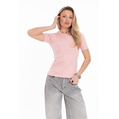 Футболка однотонная из рибаны М325371п