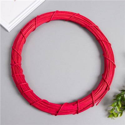 Кольцо ротанг для изготовления ловца снов «Фуксия», d=30 см