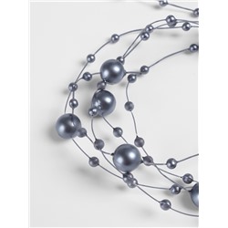 Жемчуг на леске, 3/8 мм, 9±0.5 м, серый