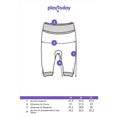 Ползунки, 2 шт. PLAYTODAY, 1121473