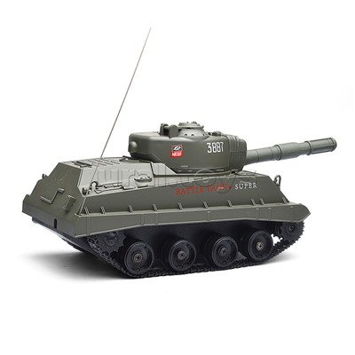 Боевой танк р/у, на аккумуляторных батарейках, з/у, с пульками, в коробке
