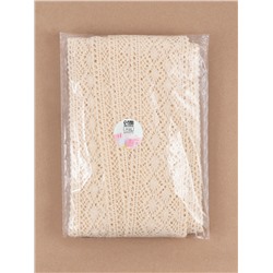 Кружево вязаное, 70 мм, 10±1 м, бежевое