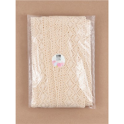 Кружево вязаное, 70 мм, 10±1 м, бежевое