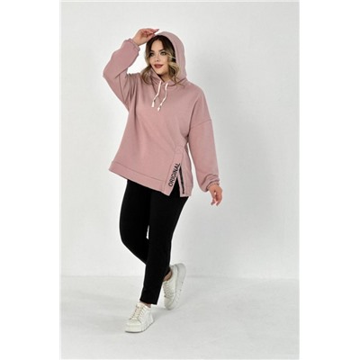 52352 Толстовка женская (Пудра)