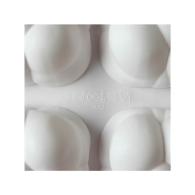 Форма для выпечки и муссовых десертов KONFINETTA «Облако», силикон, 30×18.8×3.5 см, 6 ячеек (7.4×7.4 см), белая