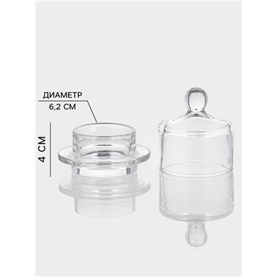 Икорница «Купол», 70 мл, 9×10 см, стекло, прозрачная