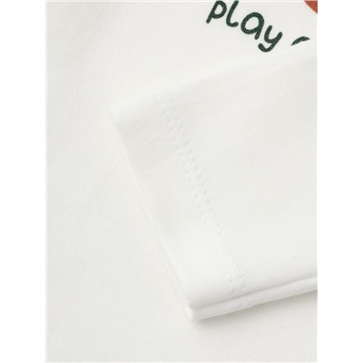 Лонгслив Крошка Я Oranges, рост 62-68 см, молочный