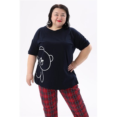 Пижама с брюками больших размеров Мишка НАТАЛИ, 1197424