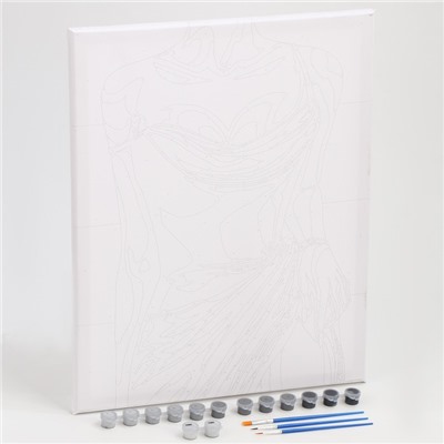 Картина по номерам на холсте с подрамником «Девушка в элегантном платье», 40×50 см