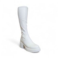 Сапоги-чулки демисезонные Х381-163 белые