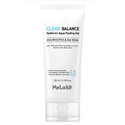 MeLoSo Пилинг-гель для лица с AHA/BHA/PHA кислотами и морской водой / Clear Balance Hyaluron Aqua Peeling Gel, 130 мл KRISTALLER, 1111111