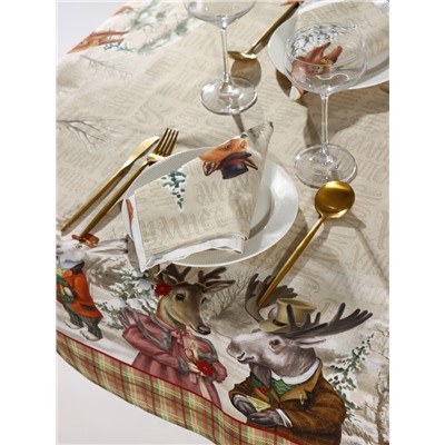 Набор новогодний «Этель» Winter holidays: скатерть 150×110 см ±3 см с ГМВО, салфетки 40×40 см, 4 шт.