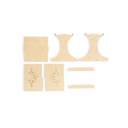 Кормушка - конструктор из ХДФ для птиц «Синичник», своими руками, 24×18×18.5 см, Greengo