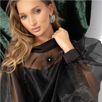 Болеро с объемным декором, Танец тени (шик)