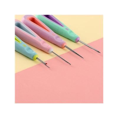 Шило швейное, вспарыватель, набор 4 шт., с прорезиненными ручками