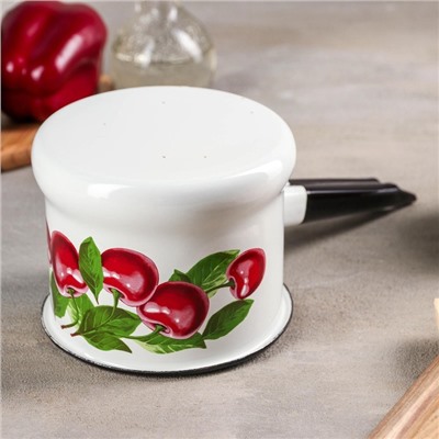 УЦЕНКА Ковш 1 л «Вишневый сад» (белый)