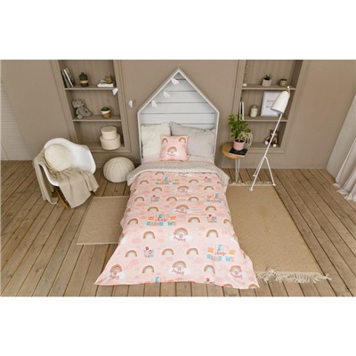 Покрывало 1.5-спальное «Этель» Pink Rainbow, 145×210 см, хлопок 100%