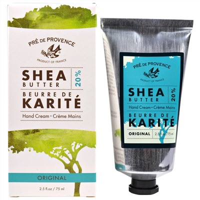 European Soaps, Pre de Provence, Shea Butter Dry Skin Hand Cream, Original, 2.5 fl oz (75 ml)