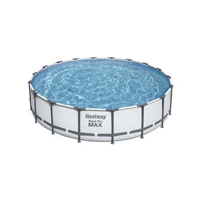 Бассейн каркасный Bestway Steel Pro MAX 56462, 549×122 см, фильтр-насос, лестница, тент, круглый