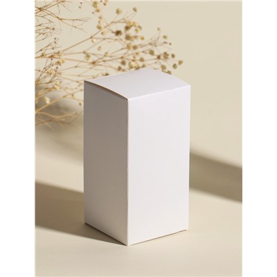 Свеча-цилиндр декоративная «Столбик. Экзотические растения», нежно-голубая, 5×5×11.7 см