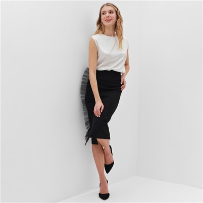 Майка женский MINAKU: Casual Collection, размер 42, белая