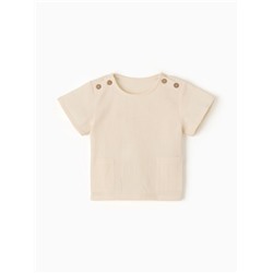 Футболка детская MINAKU, рост 86-92 см, бежевая