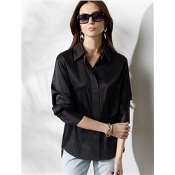 Блузка из сатина с эластаном