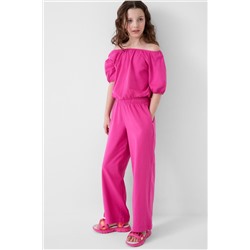 Комплект трикотажный для девочек: джемпер (футболка), брюки PLAYTODAY, 1240351