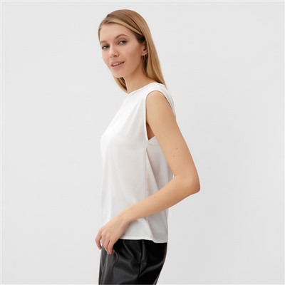 Майка женский MINAKU: Casual Collection, размер 42, белая