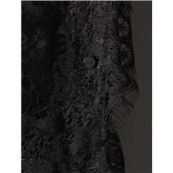 Блузка вечерняя из креп шифона с кружевом