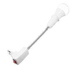 Светильник для растений 15 Вт, 12 мкмоль/с, гибкая ножка 15 см, выкл на корпусе