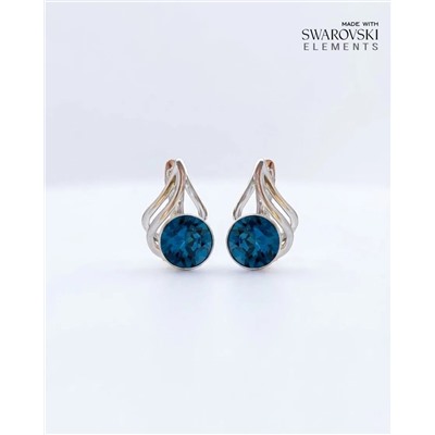 Серьги с кристаллами Swarovski
